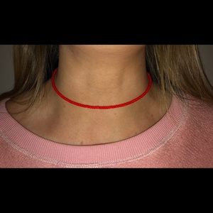 Red Beaded Necklace